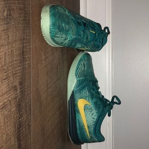 Blue and yellow Nike’s